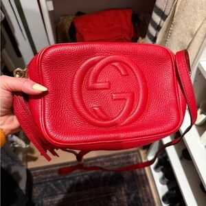 Gucci Soho Disco Small Crossbody in Tabasco Red